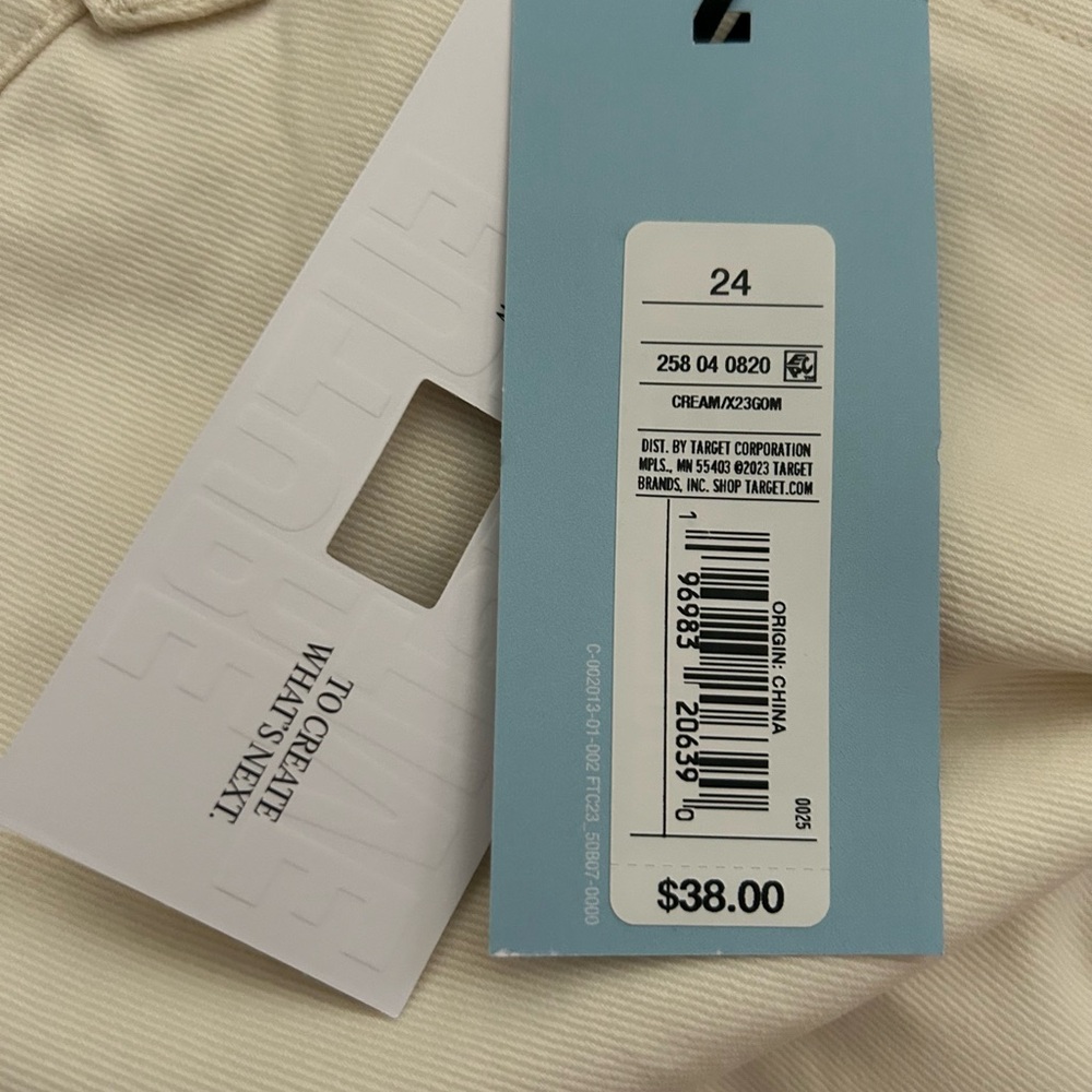 Future Collective Women's Wide Leg Trousers Jeans Crème Beige New high rise - Picture 5 of 7